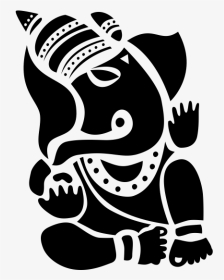 Lord Ganesha Silhouette, HD Png Download, Transparent PNG