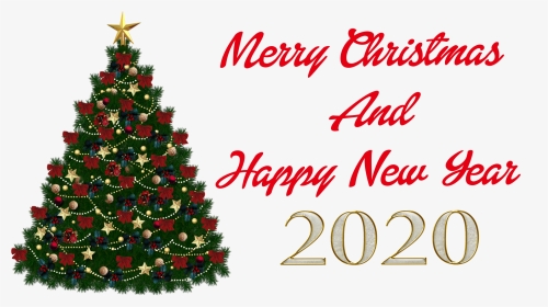 Christmas And New Year Png Image 2020 Transparent Background - Christmas Tree Without Background, Png Download, Transparent PNG
