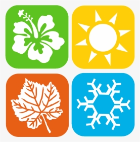 免扣手绘四季图案图标图片 - Four Seasons Png, Transparent Png, Transparent PNG