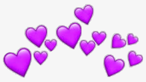 #purple #heart #crown #emoji #sticker #freetoedit - Transparent Red Heart Crown, HD Png Download, Transparent PNG