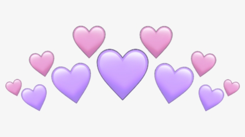 #purple #purpleheart #purplehearts #hearts #heart #crown - Heart, HD Png Download, Transparent PNG