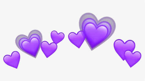 ##purple #heart #purpleheart #heartpurple #crown #emojis - Heart Emojis Png Transparent, Png Download, Transparent PNG