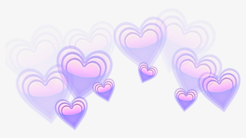 #heart #hearts #purple #heartcrown #crown #emojicrown - Heart Flower Crown Transparent, HD Png Download, Transparent PNG