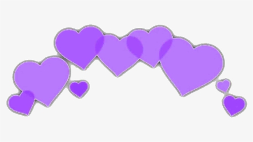 #heart #crown #heartcrown #sticker #wholesome #swirl - Wholesome Purple Flower Crown, HD Png Download, Transparent PNG