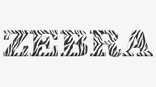 Angle Monochrome Photography Text Png Clipart Royalty - Zebra Typography, Transparent Png, Transparent PNG