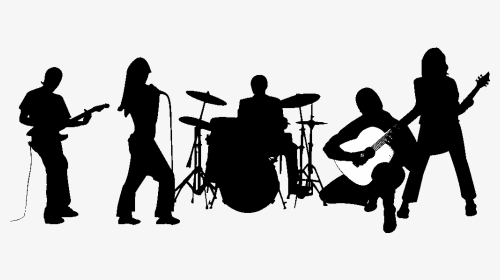 101 - Live Band Silhouette Png, Transparent Png, Transparent PNG