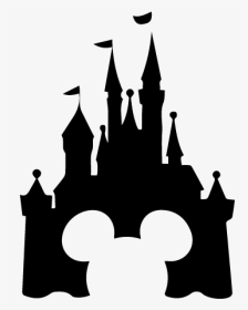 Stickers Chateau De Disney Avec La Tete A Mickey - Disney Castle Svg Free, HD Png Download, Transparent PNG