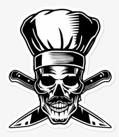 Skull Chef Vector Png, Transparent Png, Transparent PNG