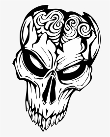 Transparent Devil Clipart Black And White - Devil Head Tattoo Png, Png Download, Transparent PNG