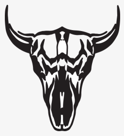 Black And White Buffalo Skull, HD Png Download, Transparent PNG