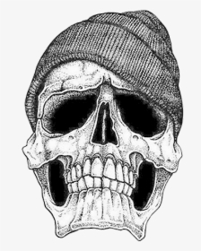 Gangster Skull Design Tattoo, HD Png Download, Transparent PNG