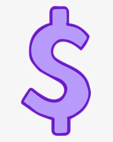 #$ #money #purple #cute #kawaii #pastel #pastelcolor, HD Png Download, Transparent PNG