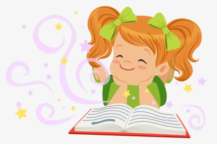 ##kid #kids #read #reading #book #story #قراءة #قراءه - Niña Con Poemas, HD Png Download, Transparent PNG