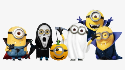 #minions #scary #halloween #halloweeniscoming #halloweentime - Halloween Minions, HD Png Download, Transparent PNG