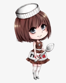#nutella #girl #spoon - Nutella Girl, HD Png Download, Transparent PNG