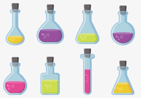 Beaker And Flask Icons Vector - Flask Vector Png, Transparent Png, Transparent PNG