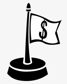 Vector Illustration Of Financial Concept Waving Flag, HD Png Download, Transparent PNG