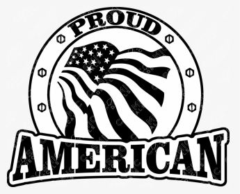 Proud American Flag Decal - Illustration, HD Png Download, Transparent PNG