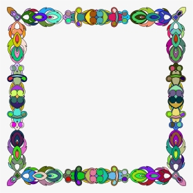 This Free Icons Png Design Of Colorful Abstract Frame - Abstract Clip Art Frames, Transparent Png, Transparent PNG