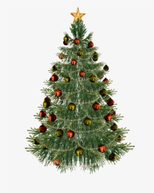 Christmas Tree Png - Ribbon Christmas Tree Decorating, Transparent Png, Transparent PNG