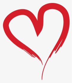 Coração Feito Com Pincel Png, Transparent Png, Transparent PNG