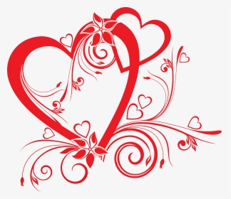 Floral Valentines Clip Art, HD Png Download, Transparent PNG