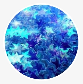 #blue #stars #aesthetic #strangeaesthetics #freetoedit - Blue Aesthetic Glitter, HD Png Download, Transparent PNG