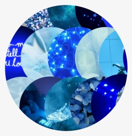 #blue #aesthetic #circles, HD Png Download, Transparent PNG