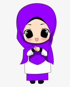 Hijab Cartoon Png, Transparent Png, Transparent PNG