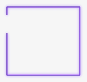 #glow #freetoedit #neon #square #purple #frame #border - Lavender, HD Png Download, Transparent PNG