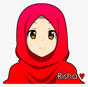 Hijab Girl Anime, HD Png Download , Transparent Png Image - PNGitem