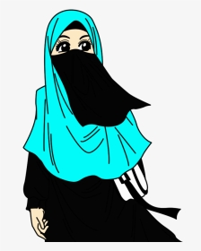 Muslimah Cartoon Islamic, HD Png Download, Transparent PNG