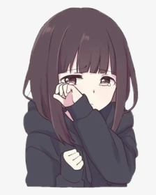 Cute Anime Girl Crying, HD Png Download, Transparent PNG