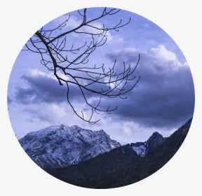 #mountains #aesthetic #circle #scary #background - Fantasy Aesthetic Gif, HD Png Download, Transparent PNG