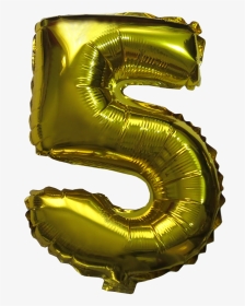 Number Balloons - Number 5 Balloon Png, Transparent Png, Transparent PNG