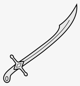Coa Illustration Elements Arms Sword Sabre - Sword Drawing, HD Png Download, Transparent PNG