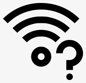 Transparent Black And White Question Mark Clipart - Wifi Sign, HD Png Download, Transparent PNG