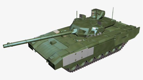 T 14 Armata Tank Perspective View Png Clipart - Churchill Tank, Transparent Png, Transparent PNG