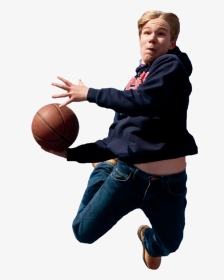 Kid Playing Basketball At Wichita Sports Forum - Dribble Basketball, HD Png Download, Transparent PNG