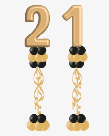 Number Balloon Pillars - Earrings, HD Png Download, Transparent PNG