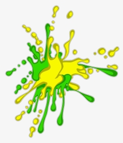 #mq #green #yellow #paint #splash - Yellow And Green Paint Splash Png, Transparent Png, Transparent PNG