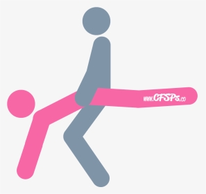 An Illustration Of The Bringing Up The Rear Sex Position - Graphic Design, HD Png Download, Transparent PNG