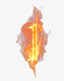 1 Number Png Free Image - Number And Flame Png, Transparent Png, Transparent PNG