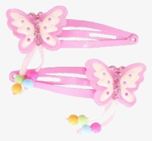 #hairclips #clips #pink #barrette #cute #aesthetic - Butterfly, HD Png Download, Transparent PNG