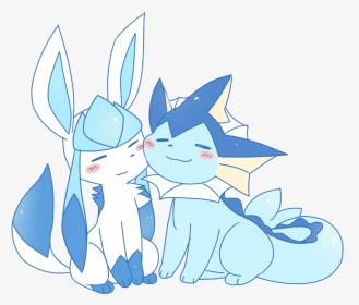 Glaceon And Vaporeon Cute, HD Png Download, Transparent PNG
