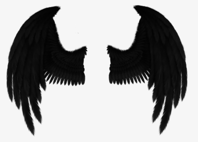Drawing Fallen Angel Art - Drawing Black Angel Wings, HD Png Download, Transparent PNG