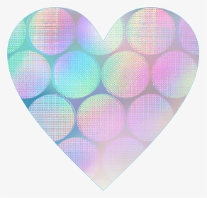 #heart #halogrameffect #halographic #foil #heart #blueheart - Circle, HD Png Download, Transparent PNG