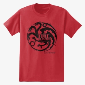 Targaryen Fire And Blood T-shirt - Game Of Thrones Targaryen Logo, HD Png Download, Transparent PNG