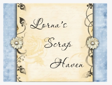 Lorna S Scrap Haven - Cream Background With Flower, HD Png Download, Transparent PNG