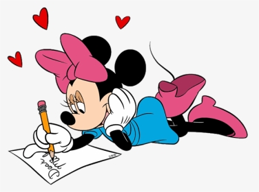 Disney Clipart Letters - Minnie Mouse Writing Clipart, HD Png Download, Transparent PNG